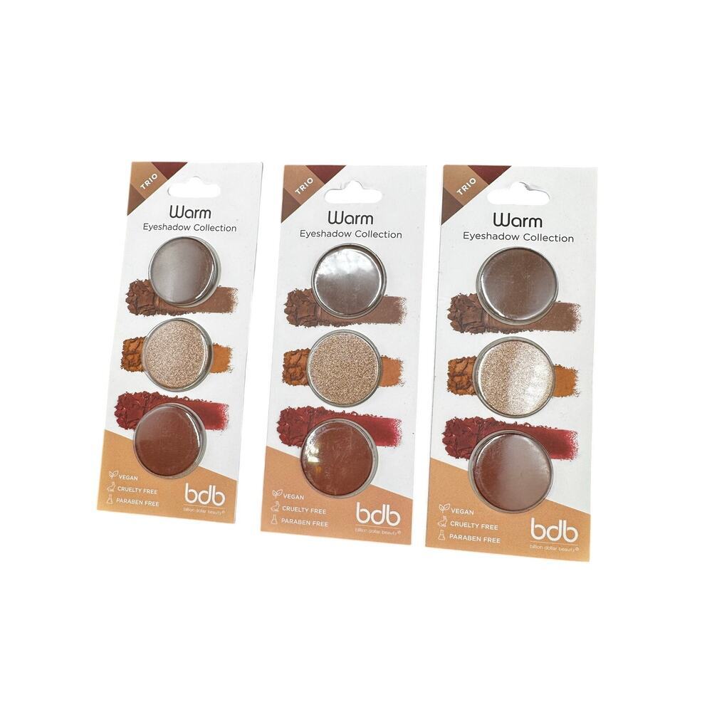 NWT bdb Warm Eyeshadow 3 colors. SET OF 3 PACKS